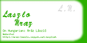 laszlo mraz business card